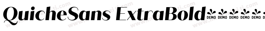 QuicheSans ExtraBold字体转换